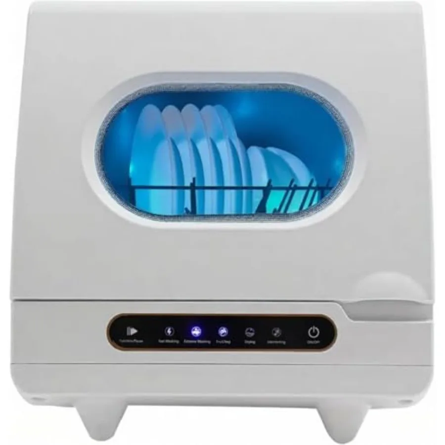Портативная настольная посудомоечная машина, 5 программ мойки, автоматическое всасывание воды, мини-посудомоечная машина с 1,5-метровыми шлангами для подачи/отвода воды, без подключения к водопроводу
Портативная настольная посудомоечная машина, 5 программ мойки, автоматическое всасывание воды, мини-посудомоечная машина с 1,5-метровыми шлангами для подачи/отвода воды, без подключения к водопроводу