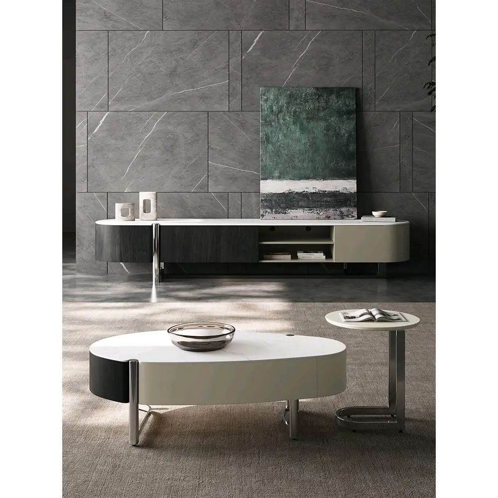 Modern minimalist coffee table rectangular Italian living room homecreative special-shaped coffee table
Modern minimalist coffee table rectangular Italian living room homecreative special-shaped coffee table