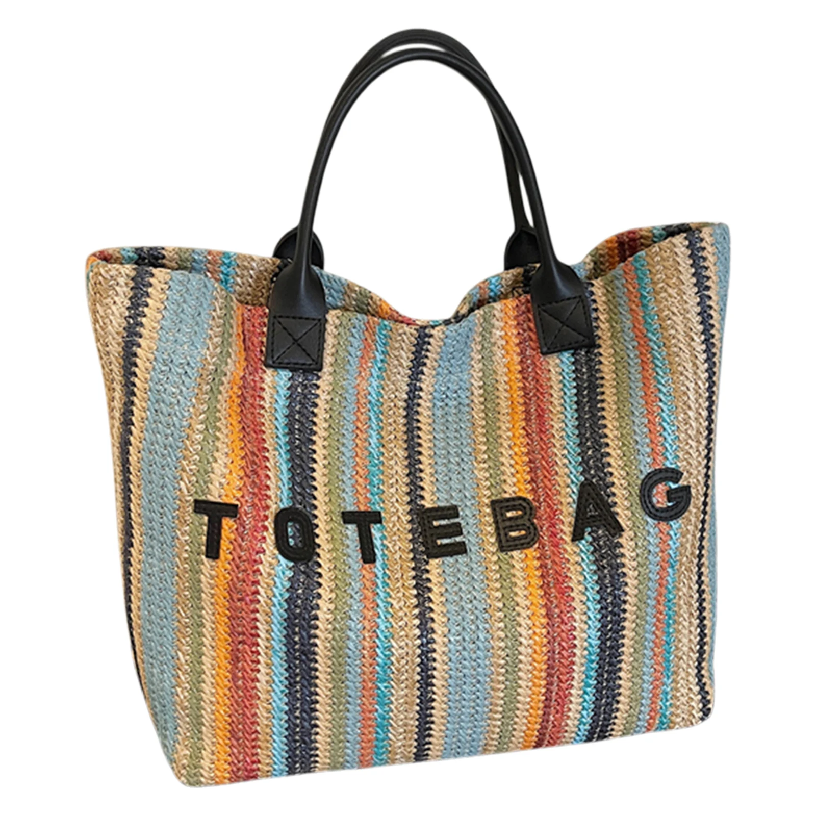 Tote Bag for Women Top Handle Bag Colorful Stripes Lightweight Handbag Large Capacity Tote Purse for Shopping Work & Daily Use
Tote Bag for Women Top Handle Bag Colorful Stripes Lightweight Handbag Large Capacity Tote Purse for Shopping Work & Daily Use