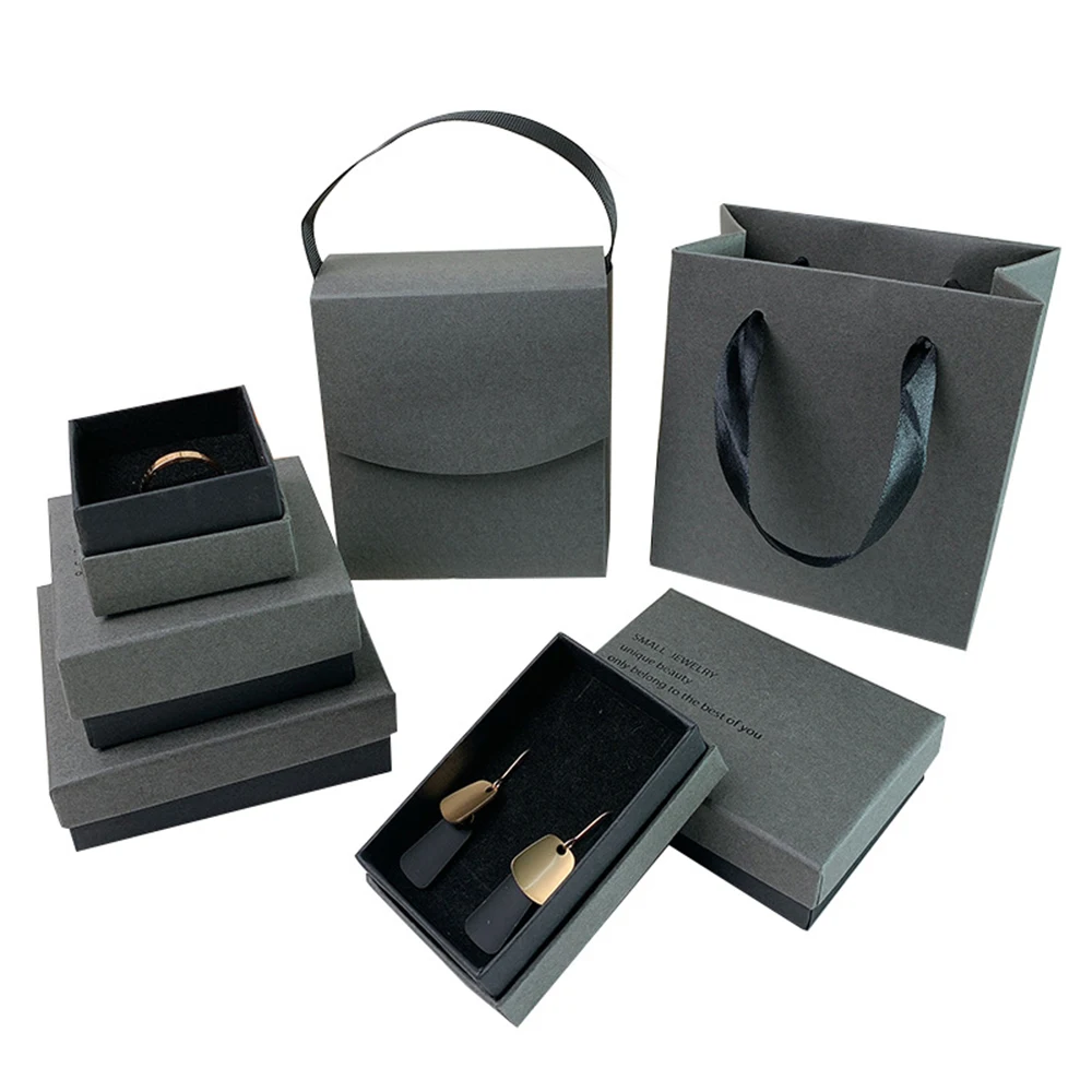 Jewelry Case Paper Earrings Box Jewelry Packaging Box Gray Black Jewelry Box For Wedding Anniversary
Jewelry Case Paper Earrings Box Jewelry Packaging Box Gray Black Jewelry Box For Wedding Anniversary
