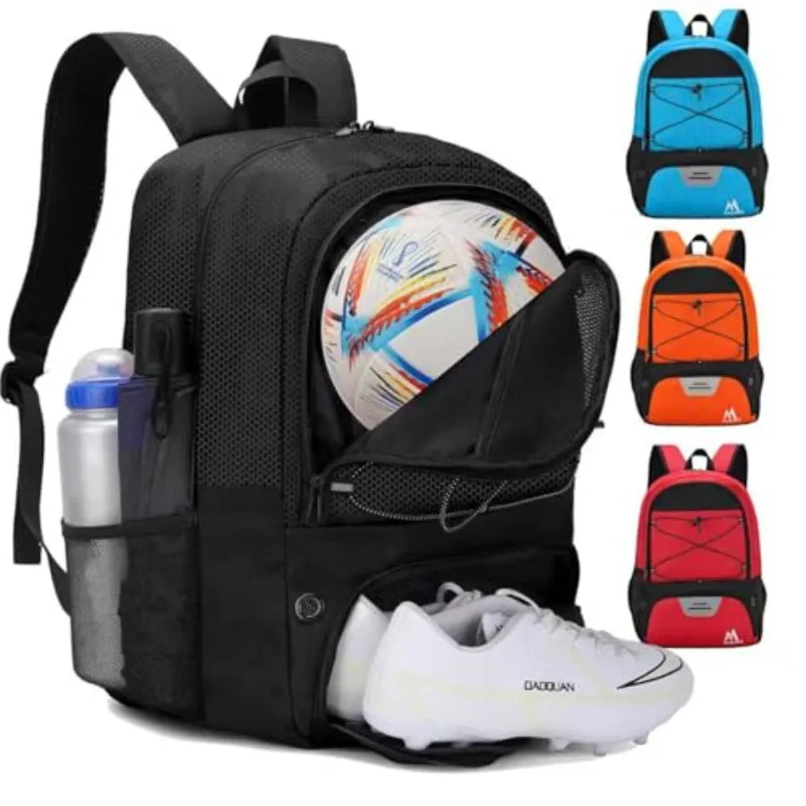 Soccer Bag-Soccer BackpackandBackpack for and Football Volleyball and Basketball, with Ball Compartment and Separate Cleat
Soccer Bag-Soccer BackpackandBackpack for and Football Volleyball and Basketball, with Ball Compartment and Separate Cleat
