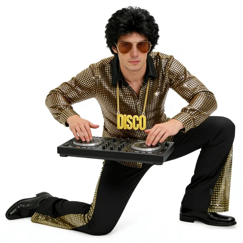 Golden Retro Costume 70s Disco Bar Nightclub DS Performance Clothes Halloween Party Theme Ladies Fashionable Stage Outfit
Golden Retro Costume 70s Disco Bar Nightclub DS Performance Clothes Halloween Party Theme Ladies Fashionable Stage Outfit