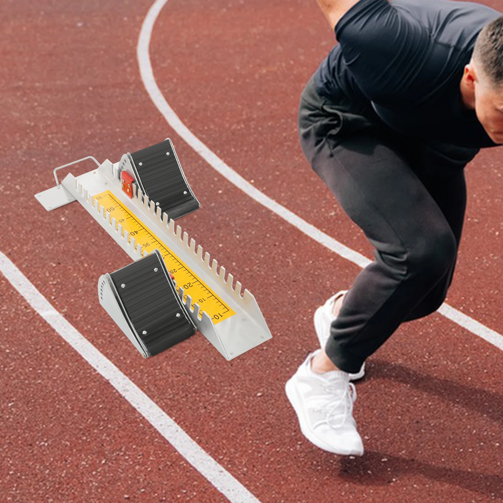 Multi-Function Lightning Starting Block Sprinter Pedals,6 Adjustable Angle Track and Field Starting Block Track and Field
Multi-Function Lightning Starting Block Sprinter Pedals,6 Adjustable Angle Track and Field Starting Block Track and Field