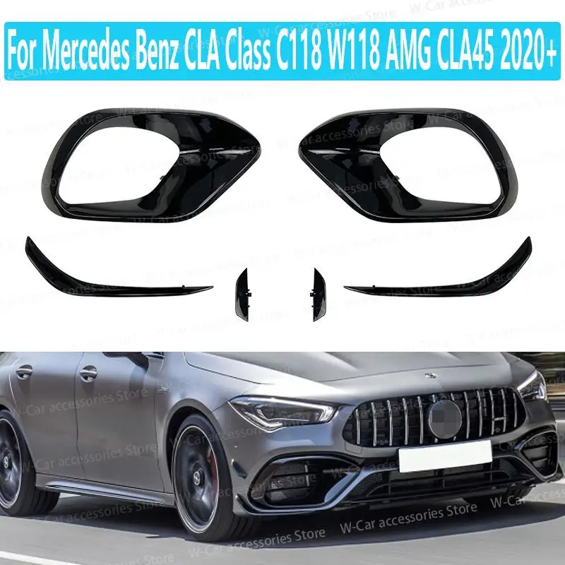 For Mercedes Benz CLA Class C118 W118 AMG CLA45 2020 2021+ Car Accessories Front Bumper Lip Spoiler Grille Fog Lamp Cover Trim
For Mercedes Benz CLA Class C118 W118 AMG CLA45 2020 2021+ Car Accessories Front Bumper Lip Spoiler Grille Fog Lamp Cover Trim