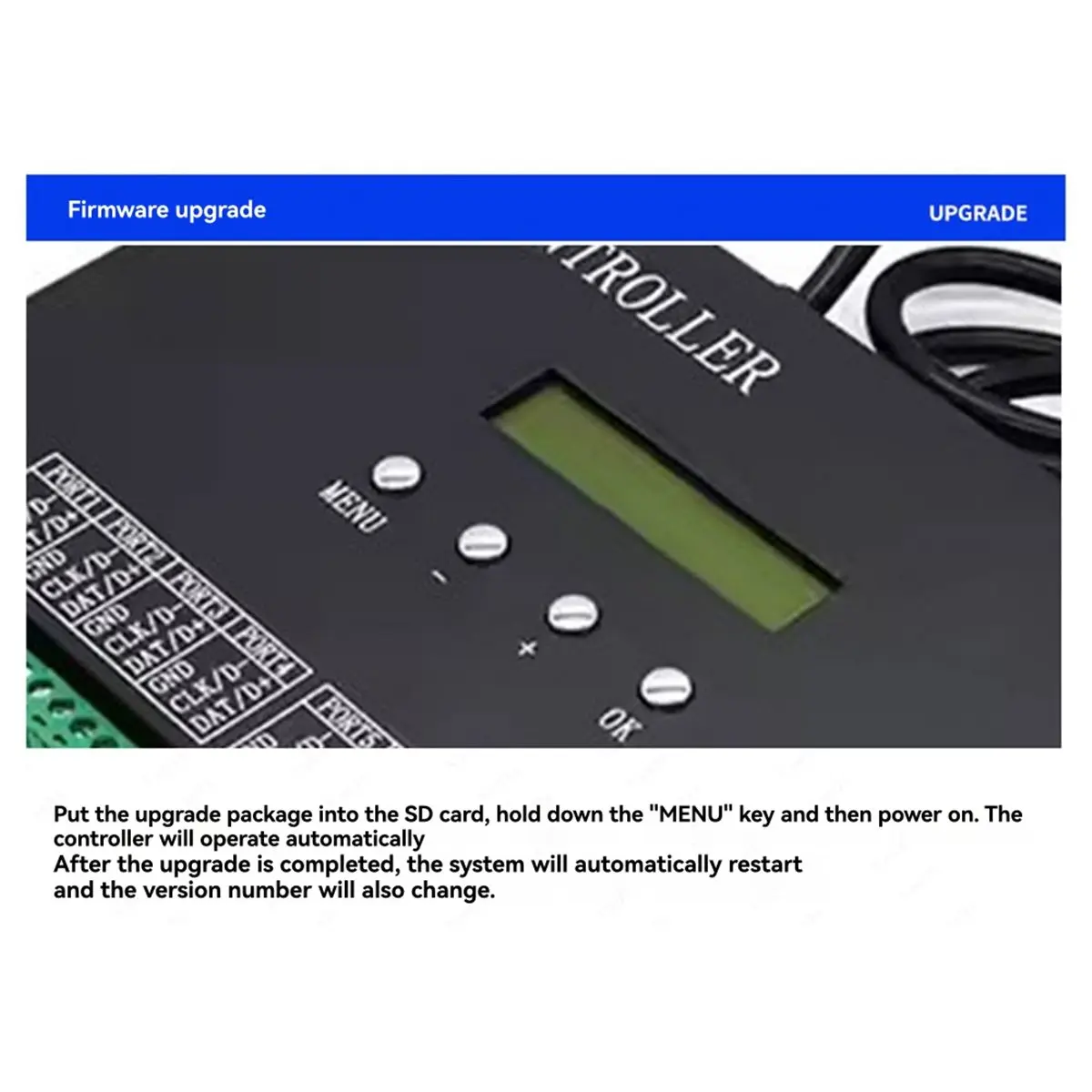 A73T H807SA 8-Port RGB LED Strip Light Controller Supports Artnet Resolume WS2811 WS2812 Pixels LED Lighting Control EU Plug
A73T H807SA 8-Port RGB LED Strip Light Controller Supports Artnet Resolume WS2811 WS2812 Pixels LED Lighting Control EU Plug