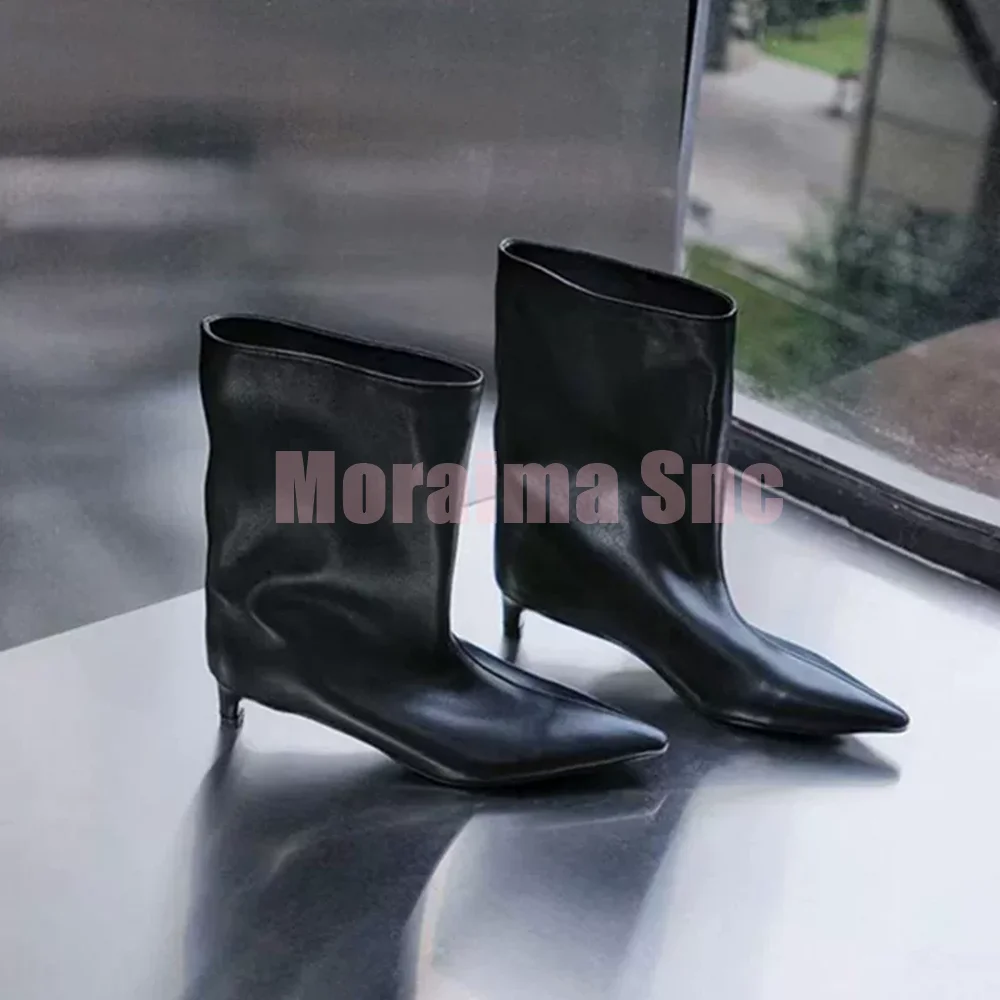 Pointed Toe Kitten Heel Ankle Boots Sexy Fashion Women Short Boots Slip On Concise Style Black Solid 2026 Newest Autumn Winter
Pointed Toe Kitten Heel Ankle Boots Sexy Fashion Women Short Boots Slip On Concise Style Black Solid 2026 Newest Autumn Winter