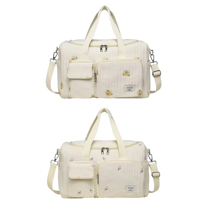 G2TC Embroidered Pattern Diaper Bag Crossbody Bag Splashproof Large Capacity Mom Bag Travel Storage Bag Women Shoulder Bag
G2TC Embroidered Pattern Diaper Bag Crossbody Bag Splashproof Large Capacity Mom Bag Travel Storage Bag Women Shoulder Bag
