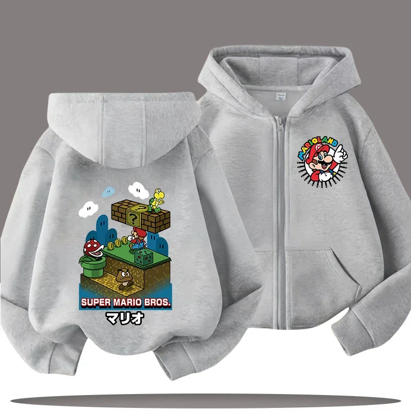 2026 New Model Mario Zippered Children's Hooded Sweatshirt for Boys - Game Cartoon Print - Girls' Casual Top - Fall/Winter Coat
2026 New Model Mario Zippered Children's Hooded Sweatshirt for Boys - Game Cartoon Print - Girls' Casual Top - Fall/Winter Coat