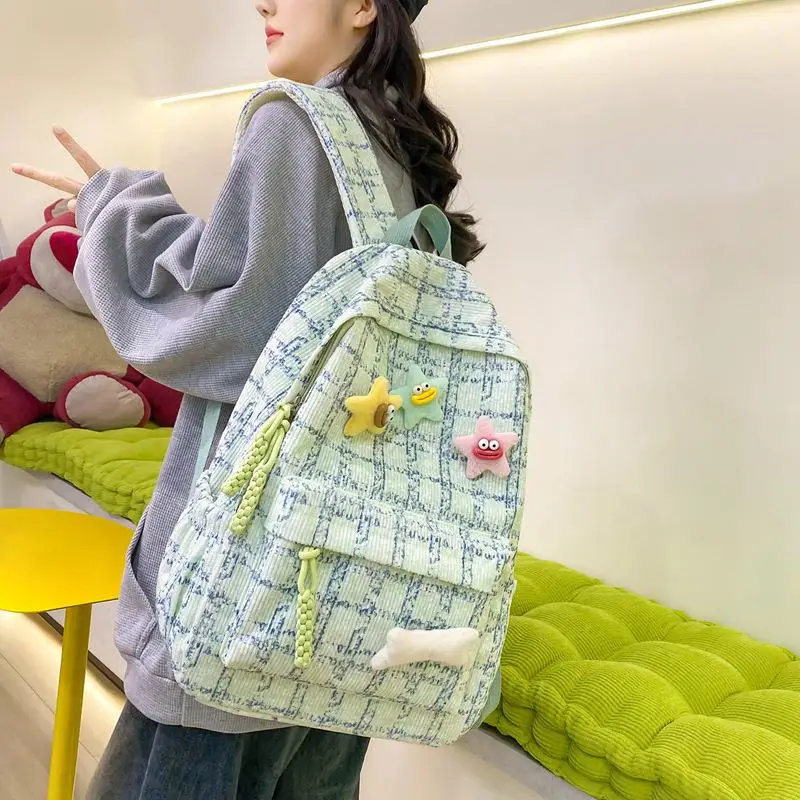 Large Capacity Nylon Backpack for Middle School Girls Double Shoulder Bag Casual Style Fashionable Korean Design School Bag
Large Capacity Nylon Backpack for Middle School Girls Double Shoulder Bag Casual Style Fashionable Korean Design School Bag