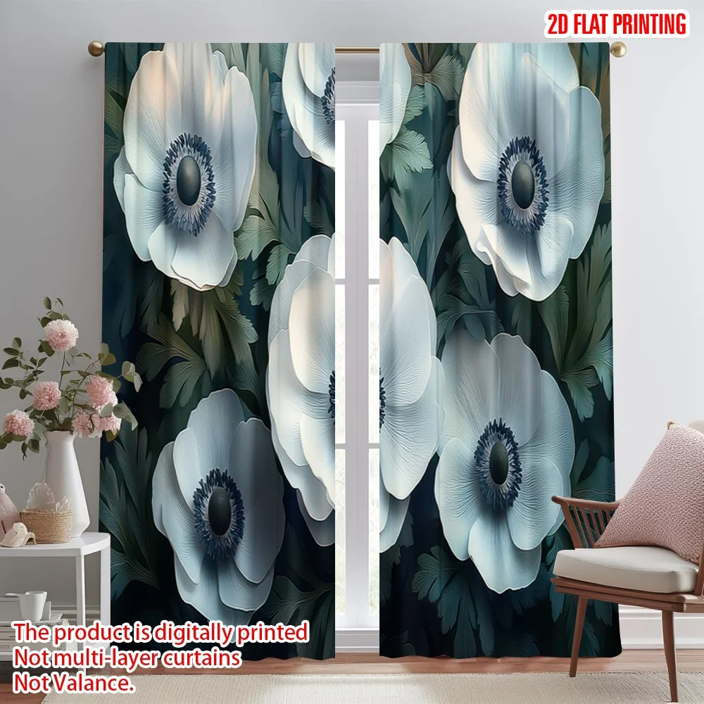 2D flat printing 2pcs Window Curtains White Anemones Blossoms Digital Printed Polyester Drapes Birthday Party Perfect for
2D flat printing 2pcs Window Curtains White Anemones Blossoms Digital Printed Polyester Drapes Birthday Party Perfect for