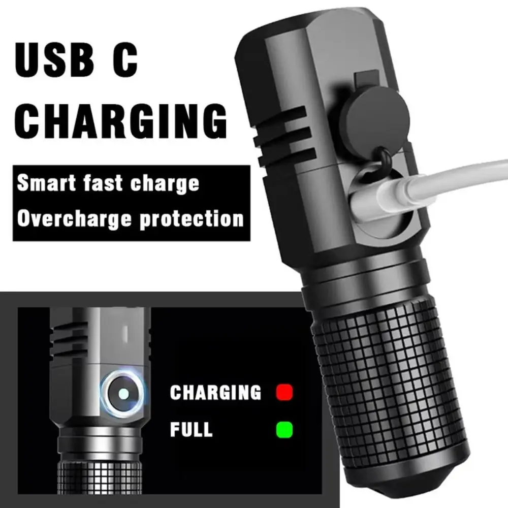 Super Bright Type-c Rechargeable Flashlight 3 Lighting Mode Zoomable Zoom Fishing Lantern Waterproof Multifunctional
Super Bright Type-c Rechargeable Flashlight 3 Lighting Mode Zoomable Zoom Fishing Lantern Waterproof Multifunctional