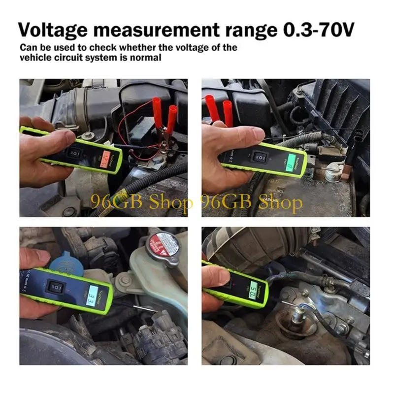 96GB Automobile Tester DC6/12/24V Digital Circuit Tester, Heavy Duty Light Tester Tester Electric Test Pen
96GB Automobile Tester DC6/12/24V Digital Circuit Tester, Heavy Duty Light Tester Tester Electric Test Pen