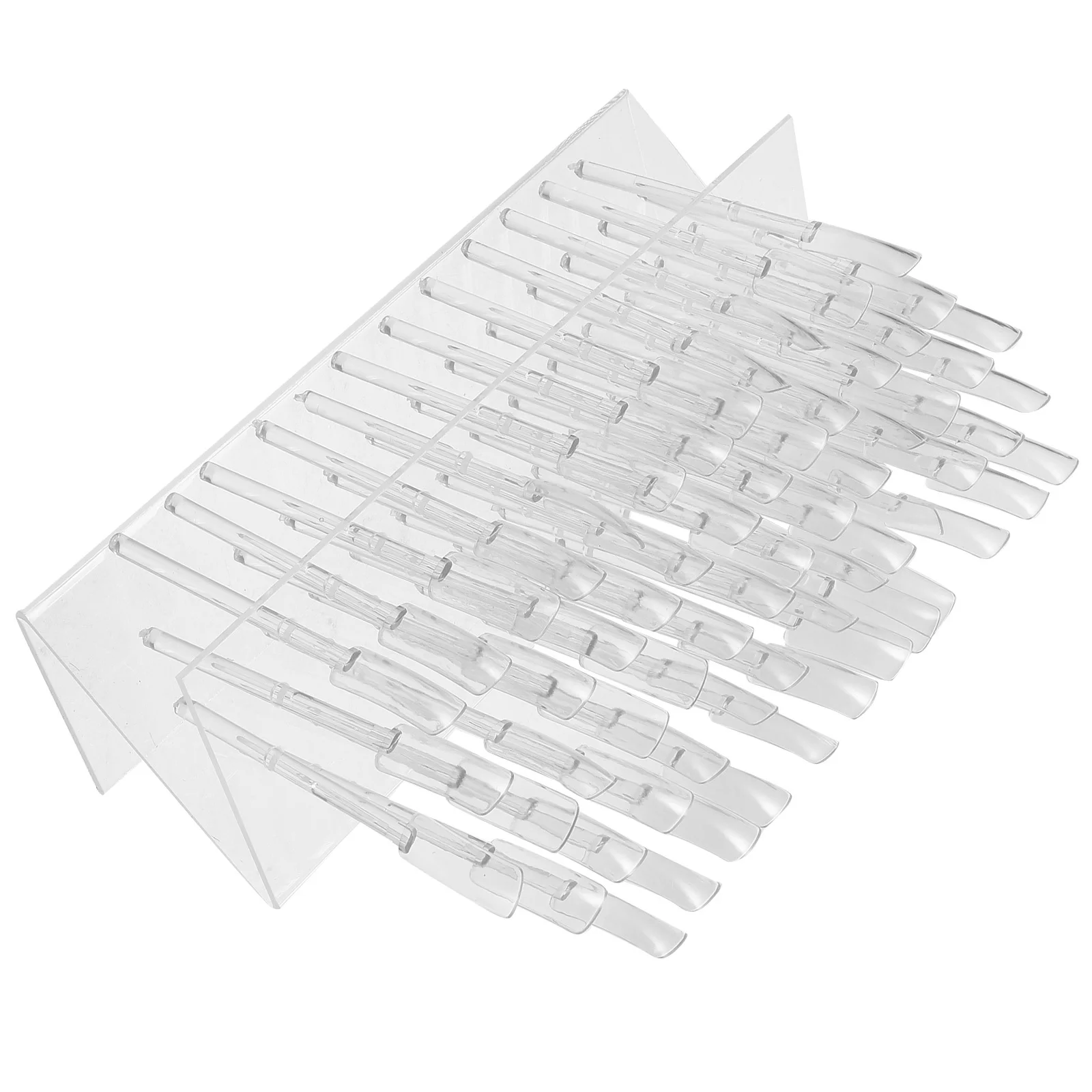 64 Hole Nail Polish Display Rack Z Shaped Design Compact Portable Organizer Nail Sample Sticks Color Cards Nails Palette Sample
64 Hole Nail Polish Display Rack Z Shaped Design Compact Portable Organizer Nail Sample Sticks Color Cards Nails Palette Sample