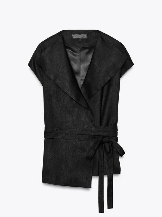 Linen Mix Vest And Pants Set Straight Leg Linen Mix Trousers mid Waist A-Line Sleeve Women's Regular Thickness Pure Color
Linen Mix Vest And Pants Set Straight Leg Linen Mix Trousers mid Waist A-Line Sleeve Women's Regular Thickness Pure Color