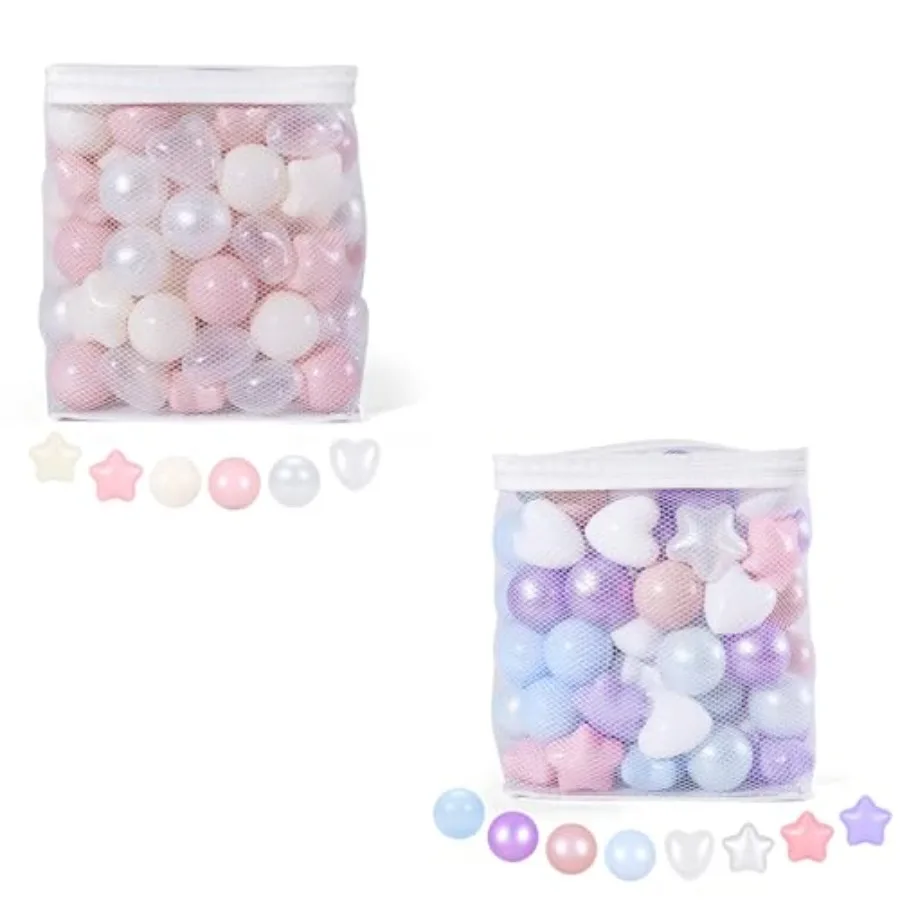 Star Balls for Ball Pits 300 Count Plastic Balls for Baby Ball Pit for Boys Girls Toddlers Play Tent 2.2
Star Balls for Ball Pits 300 Count Plastic Balls for Baby Ball Pit for Boys Girls Toddlers Play Tent 2.2