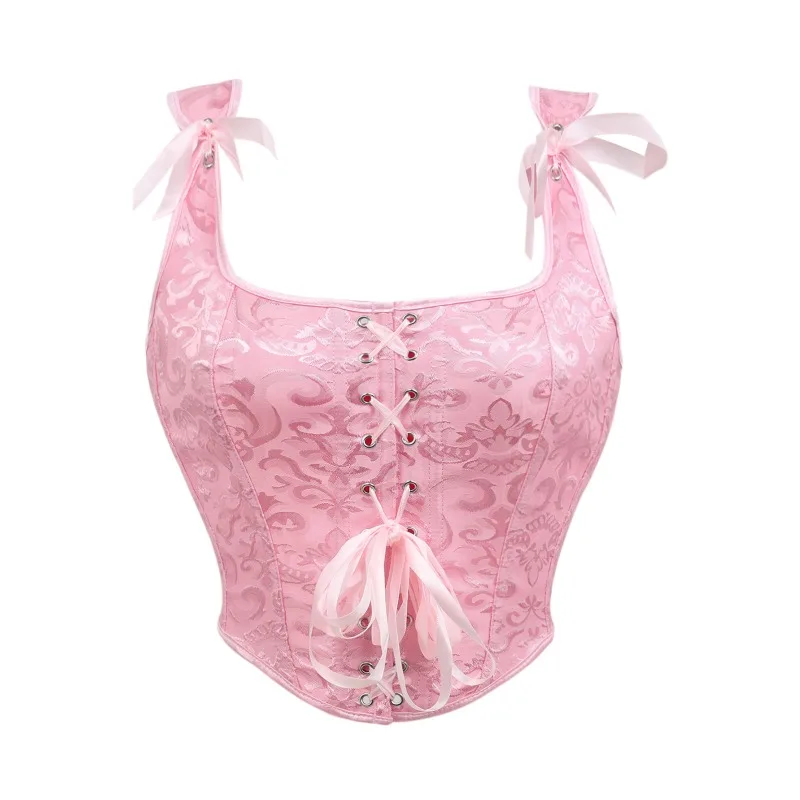 Женские корсеты с цветочным принтом на шнуровке, винтажный укороченный бюстье для женщин, корсет для похудения, формирователь тела
Женские корсеты с цветочным принтом на шнуровке, винтажный укороченный бюстье для женщин, корсет для похудения, формирователь тела