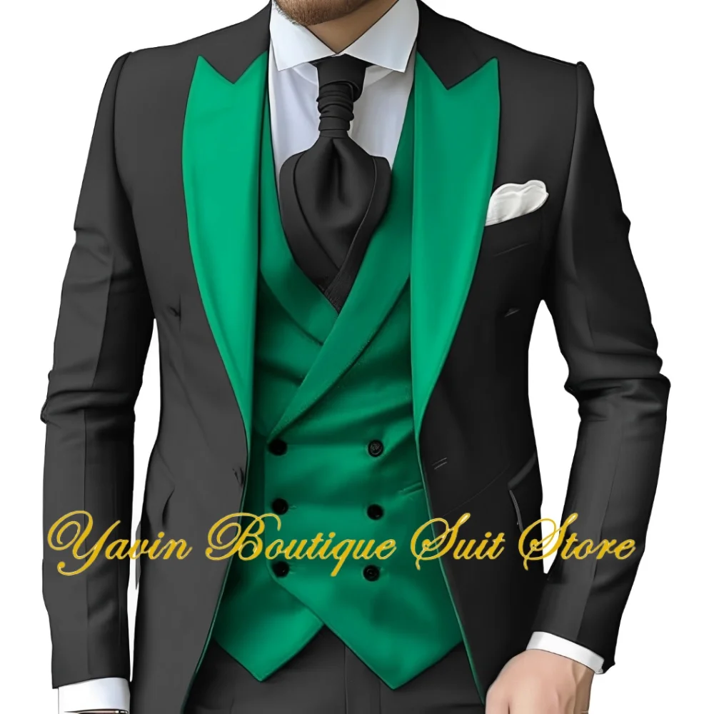 Elegant Men's Suit 3 Piece Jacket Vest Pants Slim Fit Wedding Suit for Men Blazer Prom Formal Business Suits
Elegant Men's Suit 3 Piece Jacket Vest Pants Slim Fit Wedding Suit for Men Blazer Prom Formal Business Suits