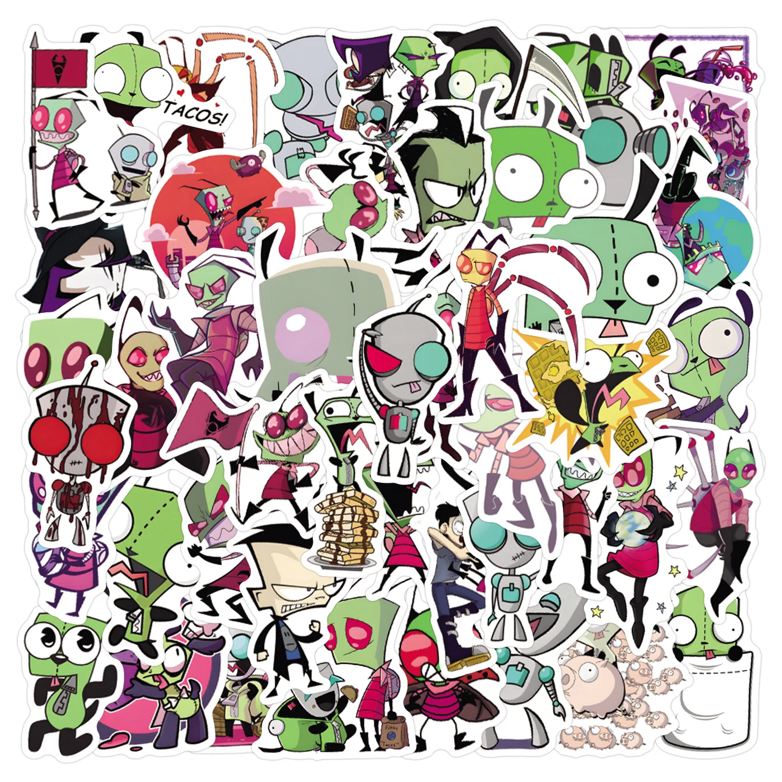 10/55/110PCS Invader Zim Stickers Funny Cartoon Kids Toys DIY Luggage Laptop Guitar Car Bike Skatboard Decals Movie Sticker
10/55/110PCS Invader Zim Stickers Funny Cartoon Kids Toys DIY Luggage Laptop Guitar Car Bike Skatboard Decals Movie Sticker