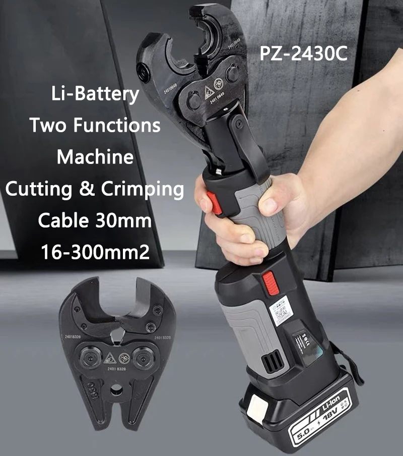 Multi-Functional Hydraulic Pliers PZ-2430C Portable Electric Cable Cutting Pliers/Copper-Aluminum Terminal Crimping Pliers
Multi-Functional Hydraulic Pliers PZ-2430C Portable Electric Cable Cutting Pliers/Copper-Aluminum Terminal Crimping Pliers