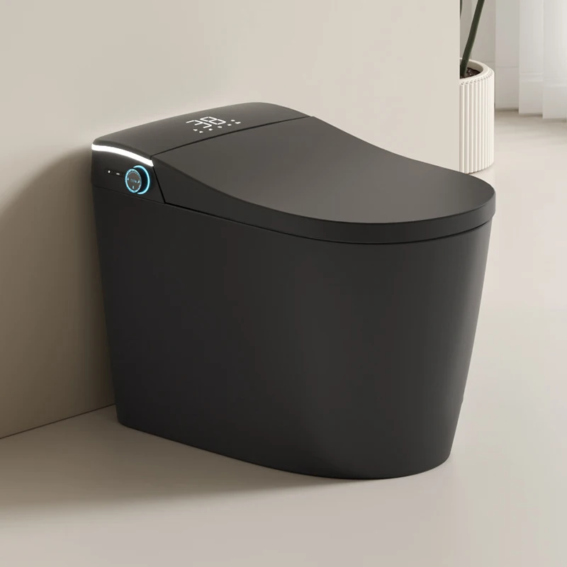 Automatic Flush Light Sensor Electronic Bidet Toilet Smart Seat Black Ceramic Wc Toilet Black One Piece Smart Toilet
Automatic Flush Light Sensor Electronic Bidet Toilet Smart Seat Black Ceramic Wc Toilet Black One Piece Smart Toilet