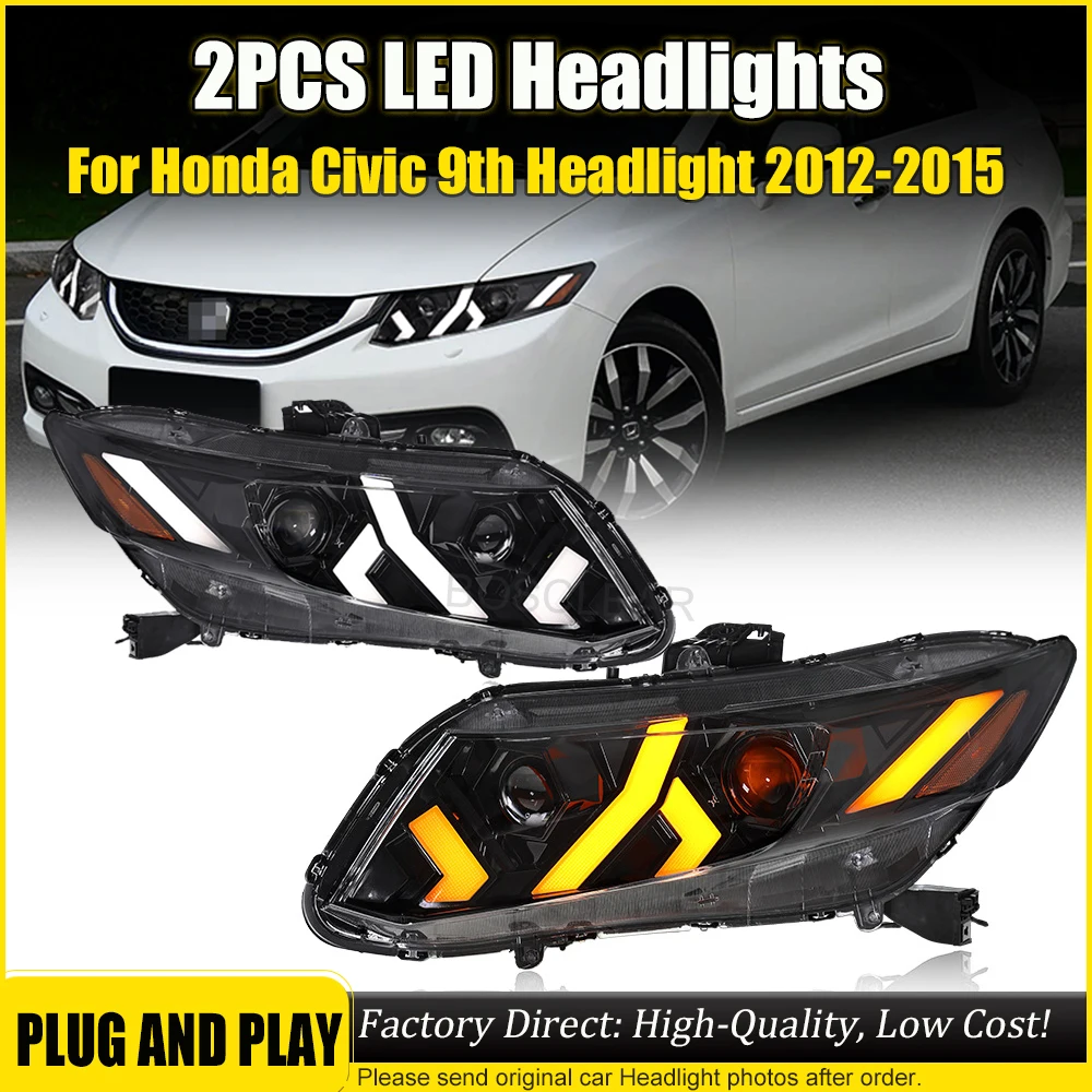 Автомобильные фары для Honda Civic, 9-я фара 2012-2015, обновление для Lamborghini Stype, светодиодный проектор, фара дневного света
Автомобильные фары для Honda Civic, 9-я фара 2012-2015, обновление для Lamborghini Stype, светодиодный проектор, фара дневного света