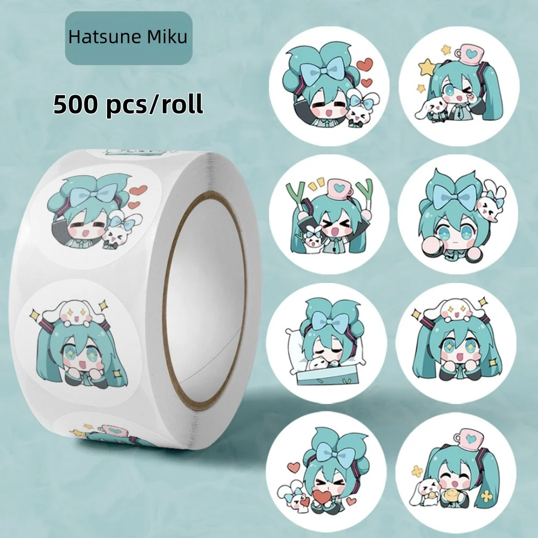 Hatsune Miku 500pcs Sticker Roll, Kawaii Anime Character Stickers, Perfect for Scrapbooking, Decoration, Gifts
Hatsune Miku 500pcs Sticker Roll, Kawaii Anime Character Stickers, Perfect for Scrapbooking, Decoration, Gifts