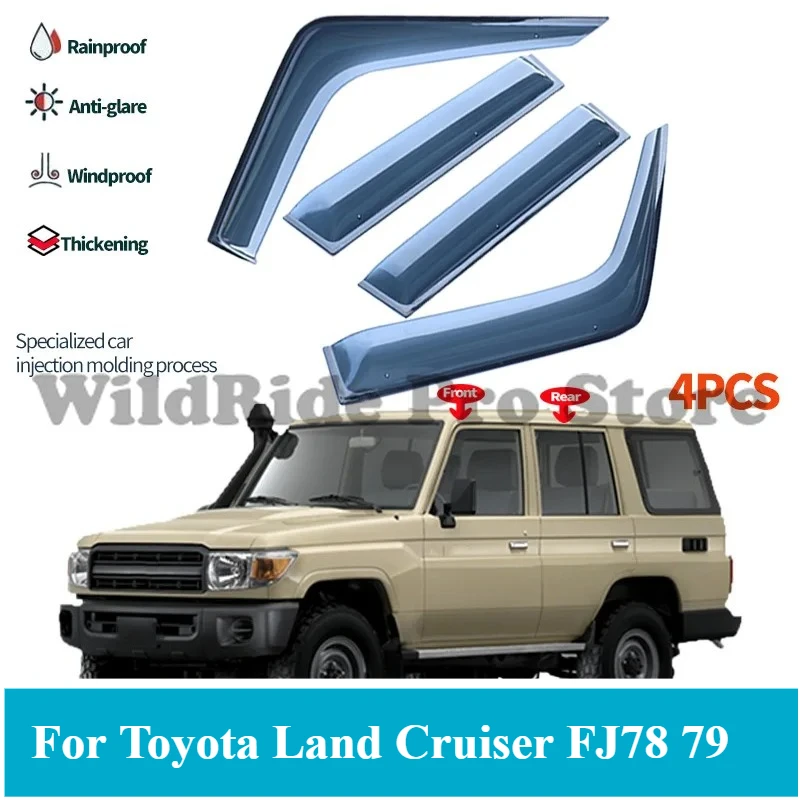 1 set For Toyota Land Cruiser FJ78 79 Rain Visors Molded Heavy Duty Window Rain Guards for 1984-2024 FJ78 79
1 set For Toyota Land Cruiser FJ78 79 Rain Visors Molded Heavy Duty Window Rain Guards for 1984-2024 FJ78 79