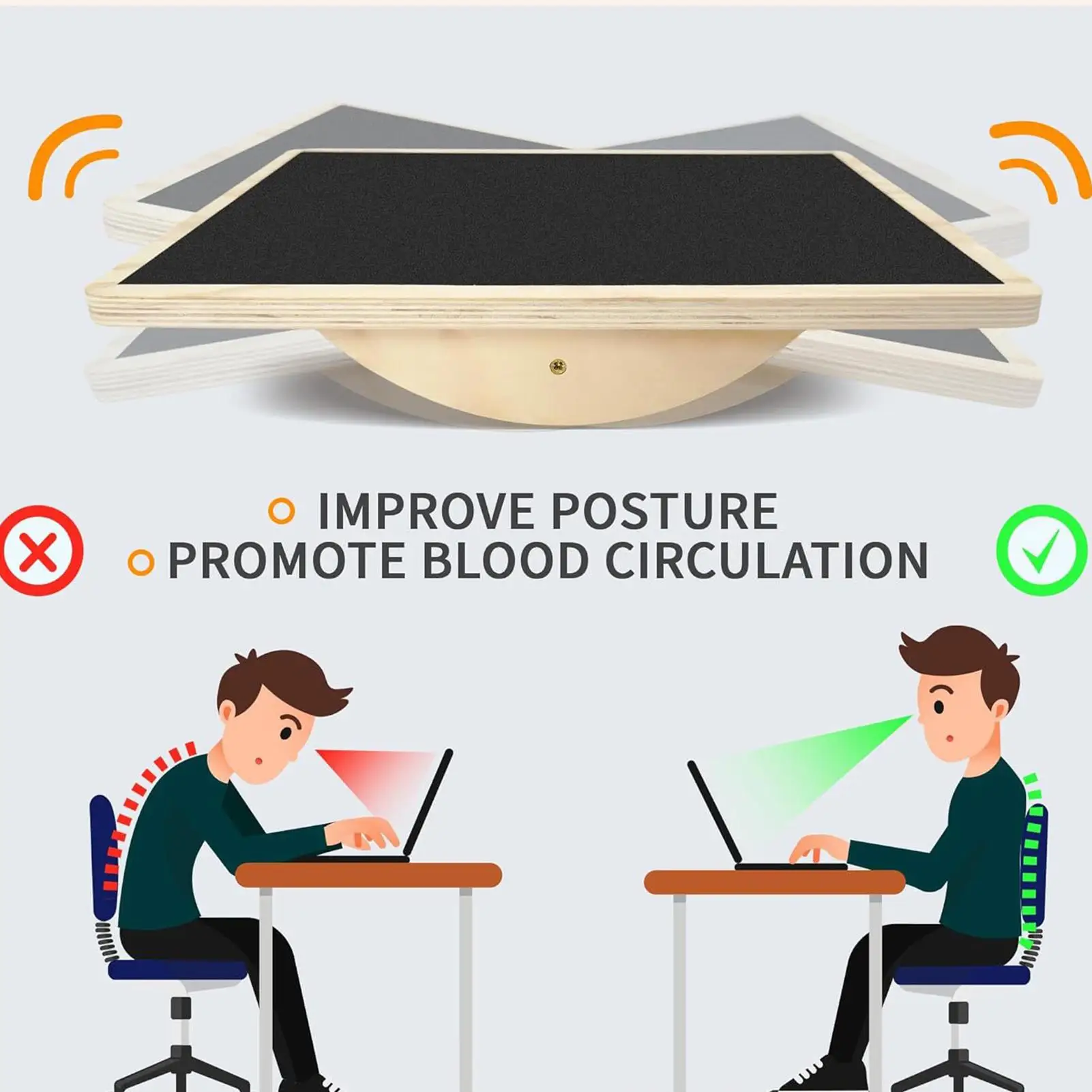 Adult Wooden Fitness Equipment Professional Balance Board Rectangular Yoga Balance Board for Home Gym Office Men Women
Adult Wooden Fitness Equipment Professional Balance Board Rectangular Yoga Balance Board for Home Gym Office Men Women