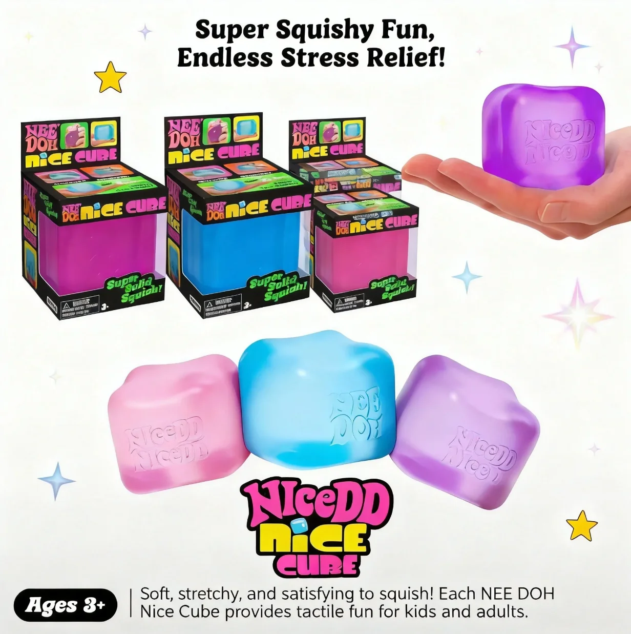 Sensory Toy Fidget Squishy Schylling Nice Cube Anti-Stress Blocks Pressure Relief Toy Squishies Needooh
Sensory Toy Fidget Squishy Schylling Nice Cube Anti-Stress Blocks Pressure Relief Toy Squishies Needooh