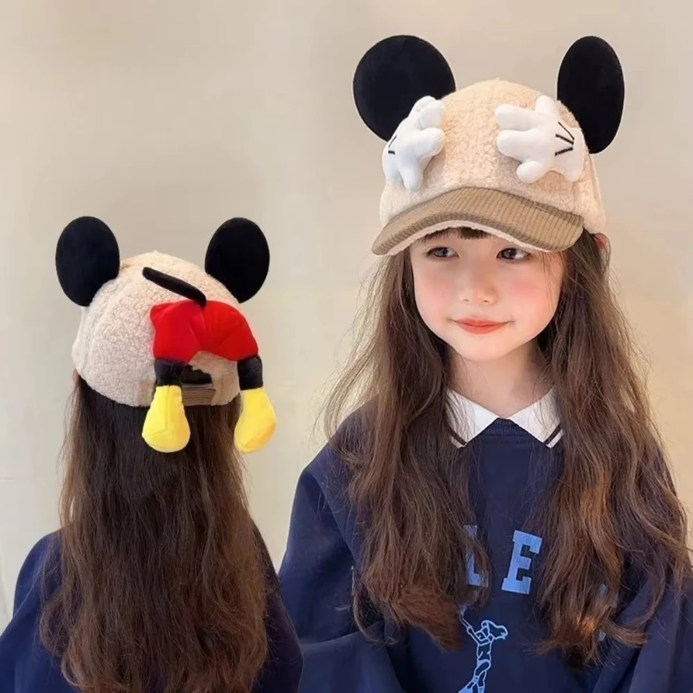 Disney Mickey Mouse Baseball Cap with Ears Creativity Cute Mickey Mouse Paw Print Kids Winter Warm Windproof Hat
Disney Mickey Mouse Baseball Cap with Ears Creativity Cute Mickey Mouse Paw Print Kids Winter Warm Windproof Hat