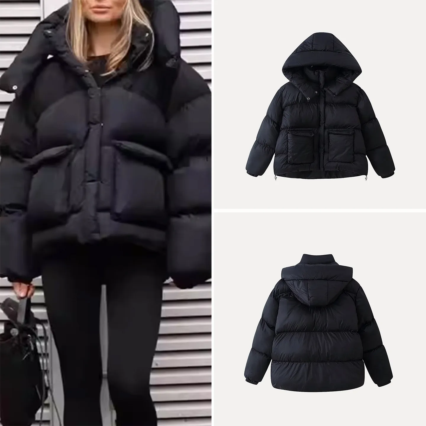 Новинка зимы 2025 года, женское пальто с хлебом, шапка с украшением, универсальная повседневная женская верхняя одежда Sle ort
Новинка зимы 2025 года, женское пальто с хлебом, шапка с украшением, универсальная повседневная женская верхняя одежда Sle ort