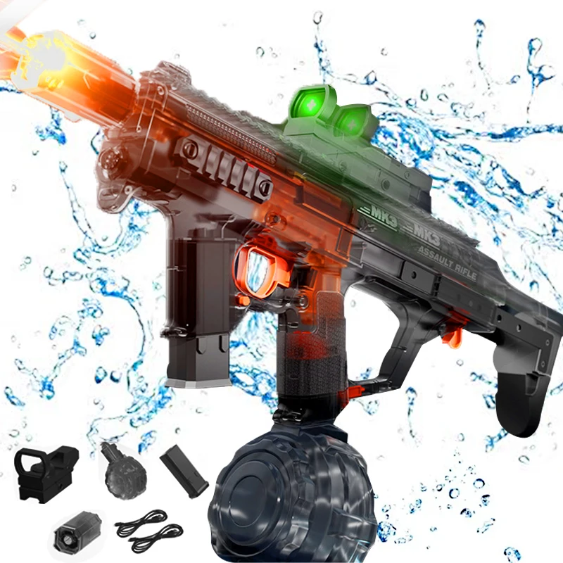 2025 летняя уличная электрическая стрельба для взрослых, игрушка WatelGun, полностью автоматический большой водяной пистолет 1 лMK3, мощный распылитель воды, подарок для мальчика
2025 летняя уличная электрическая стрельба для взрослых, игрушка WatelGun, полностью автоматический большой водяной пистолет 1 лMK3, мощный распылитель воды, подарок для мальчика