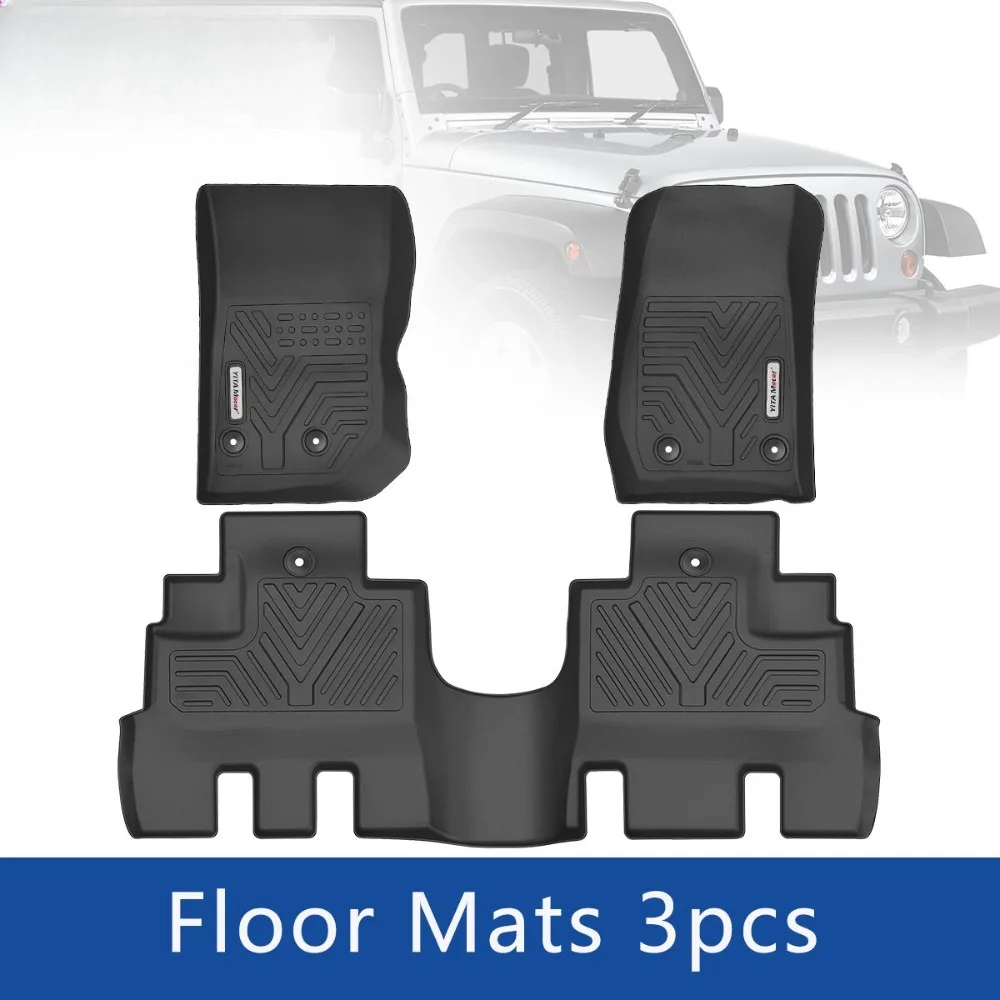 3D Mold Floor Mats For 2014-2018 Jeep Wrangler JK Unlimited TPE Rubber Car Liner
3D Mold Floor Mats For 2014-2018 Jeep Wrangler JK Unlimited TPE Rubber Car Liner