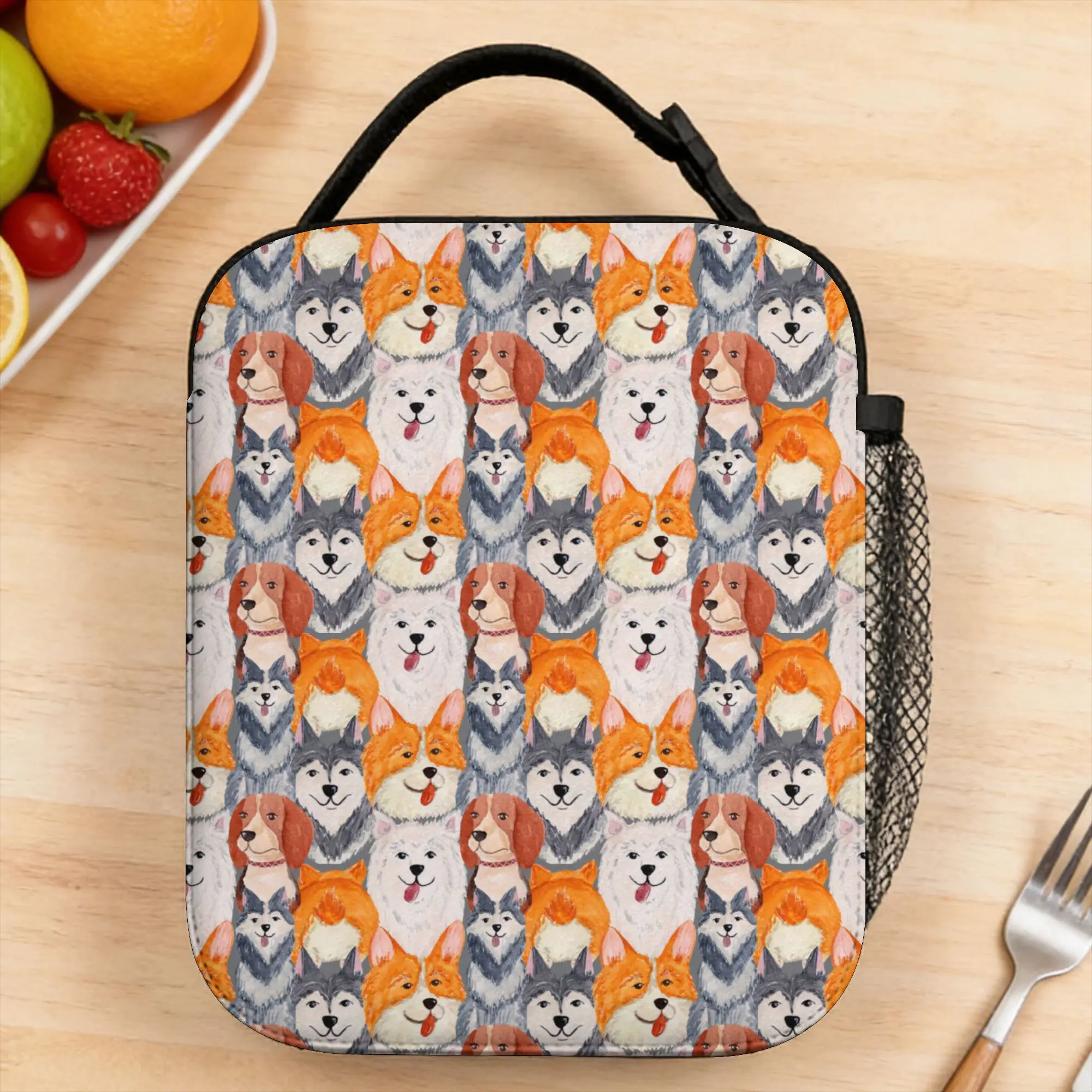 Colorful Watercolor With Various Dogs Samoyed Beagle Corgi And Husky Animal Lunch Bag Funny Lunch Box For Child Tote Food Bags
Colorful Watercolor With Various Dogs Samoyed Beagle Corgi And Husky Animal Lunch Bag Funny Lunch Box For Child Tote Food Bags