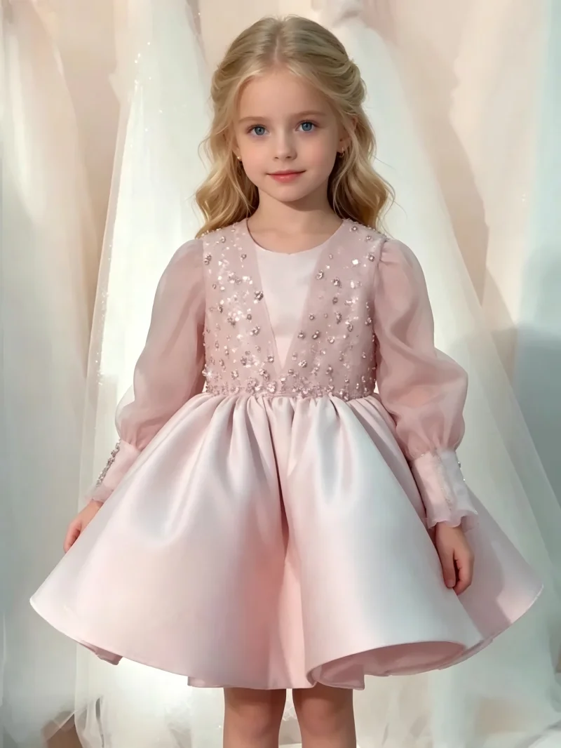 2025 Baby Girl Birthday Fluffy DressFlower Wedding Toddler Vestido Costume Kids Long Sleeved Clothes Infant Sequin Baptism Gown
2025 Baby Girl Birthday Fluffy DressFlower Wedding Toddler Vestido Costume Kids Long Sleeved Clothes Infant Sequin Baptism Gown