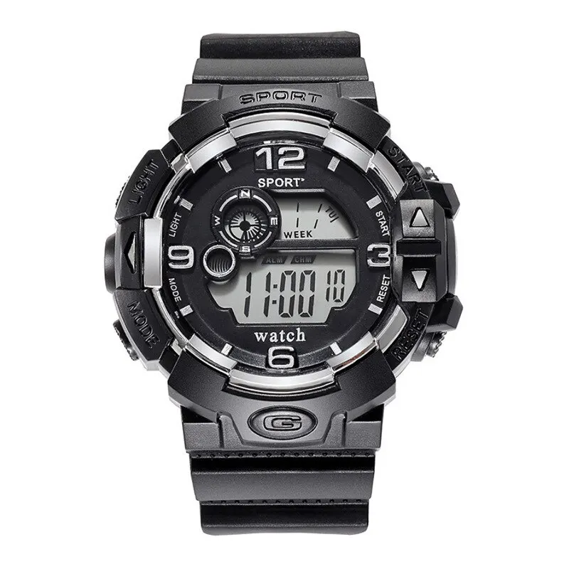 Cool Luminous Men Sport Watch High End Silicone Strap Military Wrist Watch Led Calendar Waterproof Digital Watches
Cool Luminous Men Sport Watch High End Silicone Strap Military Wrist Watch Led Calendar Waterproof Digital Watches