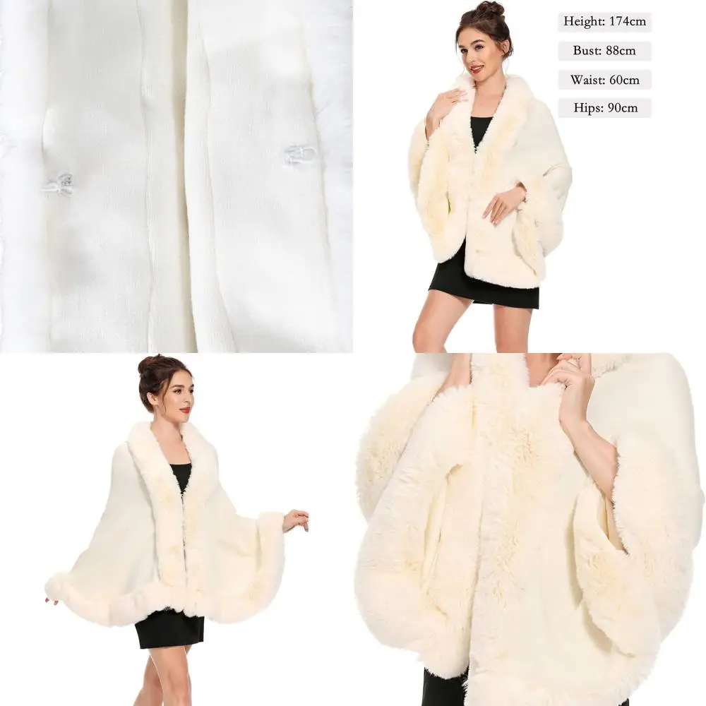 Luxury Women's Faux Fur Shawl - Warm Winter Wrap Cape
Luxury Women's Faux Fur Shawl - Warm Winter Wrap Cape