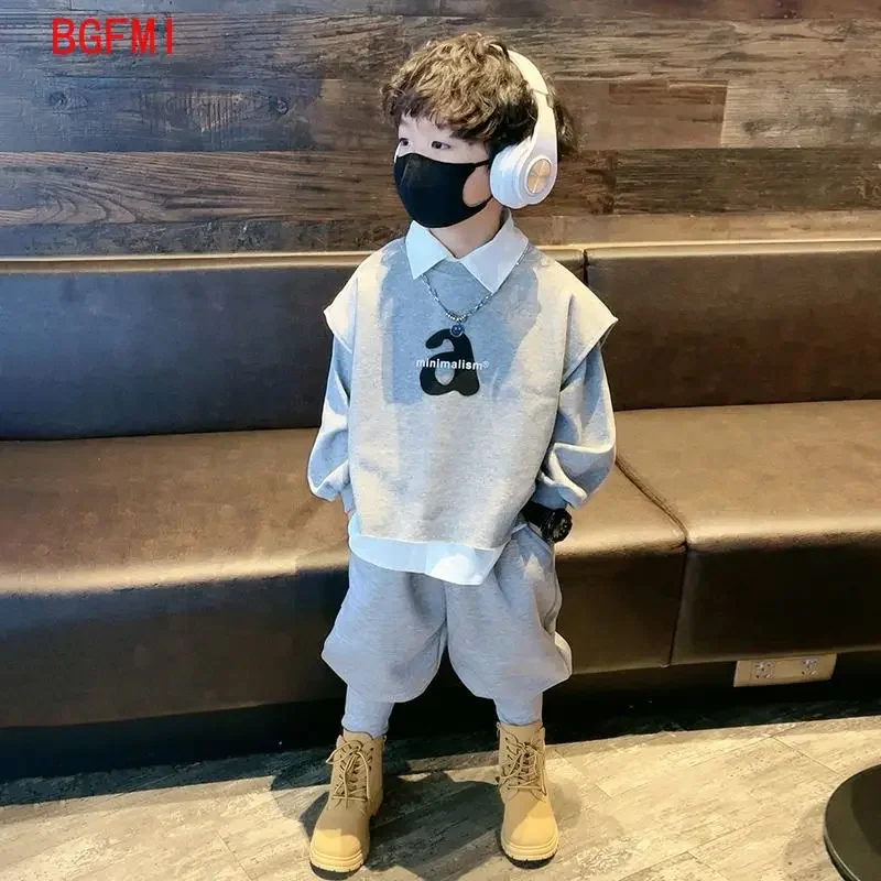 Handsome Boys Cotton Sweater Set for Kids Spring Autumn Baby Boy Children Casual 2024 New Boys' Vest+Shirt+Pants Three Piece Set
Handsome Boys Cotton Sweater Set for Kids Spring Autumn Baby Boy Children Casual 2024 New Boys' Vest+Shirt+Pants Three Piece Set