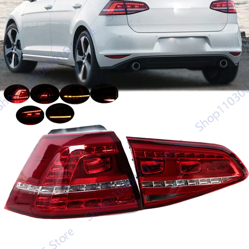 For Volkswagen Golf 7 2013-2017 LED Tail Light Tail Lamp Rear Indicator Light Brake Turn Signal Light Reversing Driving Lamp
For Volkswagen Golf 7 2013-2017 LED Tail Light Tail Lamp Rear Indicator Light Brake Turn Signal Light Reversing Driving Lamp