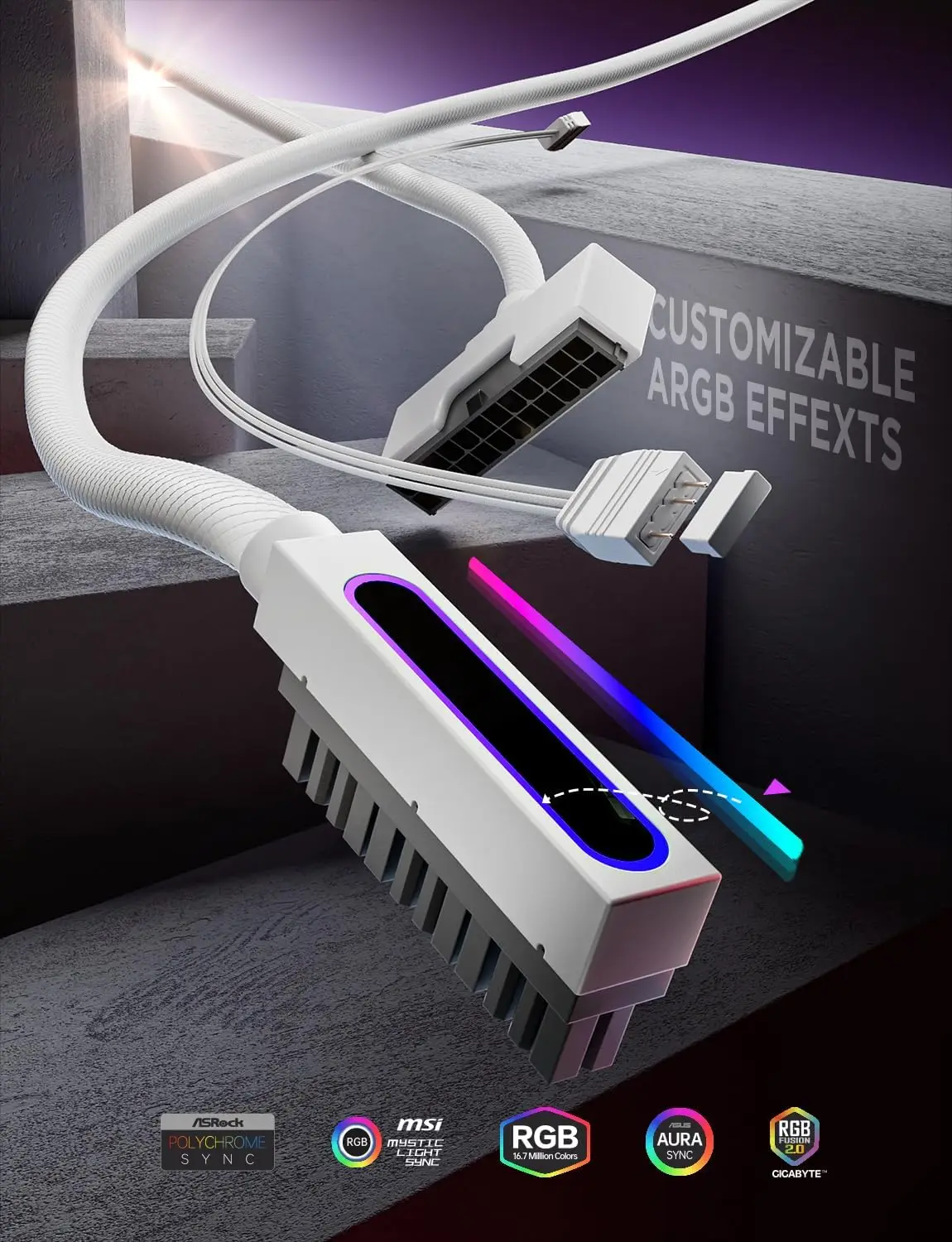 24-контактный удлинительный кабель блока питания ПК ARGB LED, медный провод, удлинительный кабель питания материнской платы, встроенная конструкция, шнур питания ПК левый/правый
24-контактный удлинительный кабель блока питания ПК ARGB LED, медный провод, удлинительный кабель питания материнской платы, встроенная конструкция, шнур питания ПК левый/правый