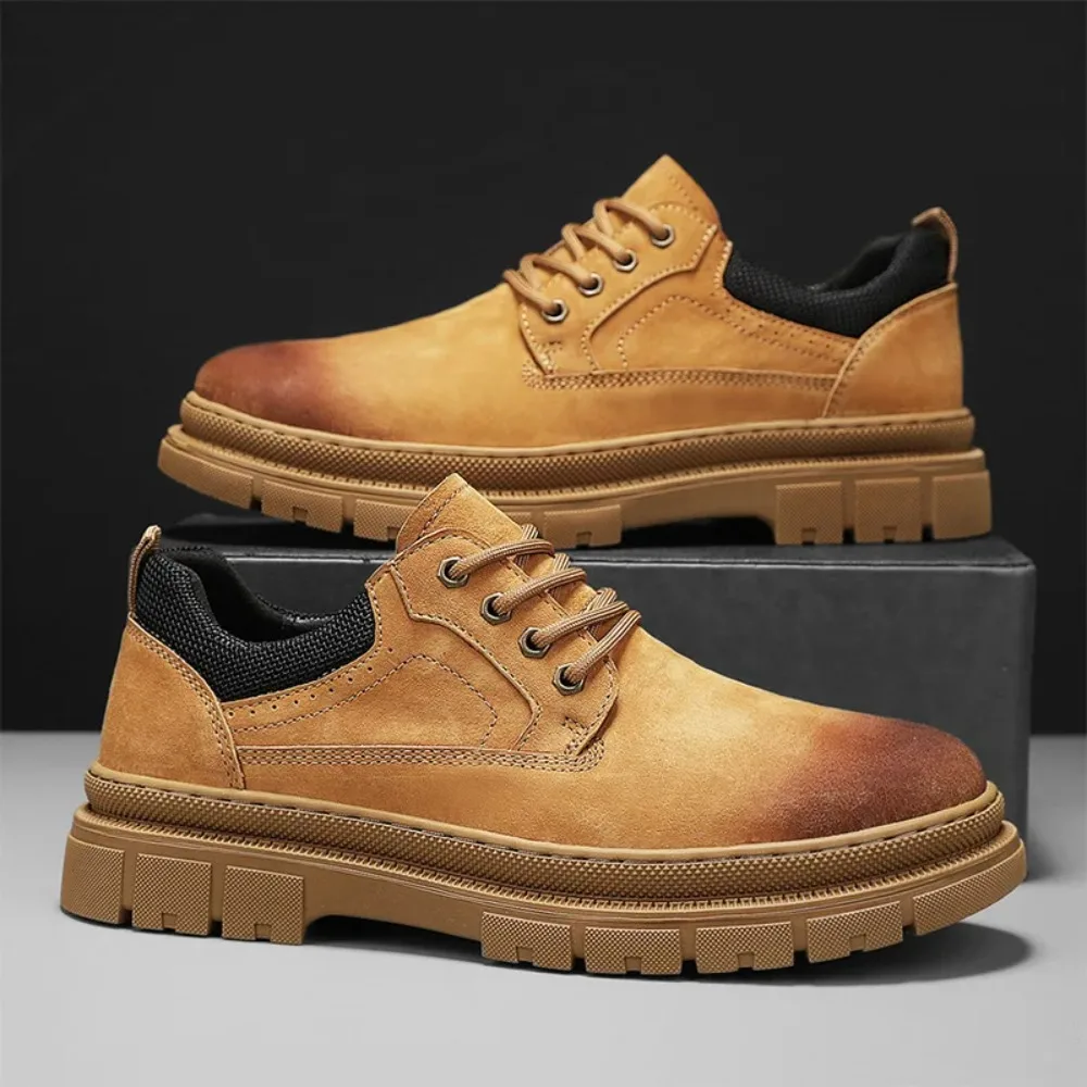 Retro British Style Men's Fashionable Leather Shoes Anti-Slip Wear-Resistant All-Season Work Boots Low Heel Sporty Trendy
Retro British Style Men's Fashionable Leather Shoes Anti-Slip Wear-Resistant All-Season Work Boots Low Heel Sporty Trendy