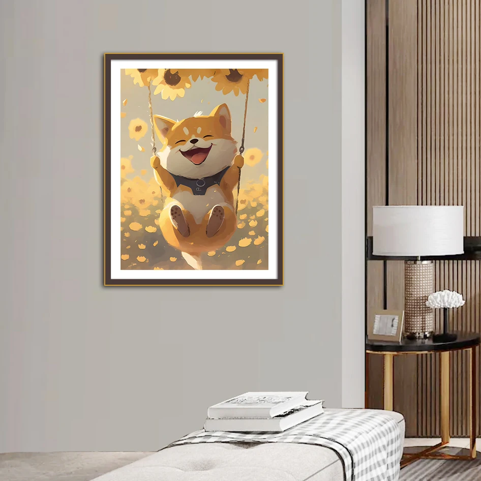 A Cute Dog Swing Cross-Stitch Kit, DIY Handmade Crafts Hanging Paintings, Animal Pattern Printing Embroider
A Cute Dog Swing Cross-Stitch Kit, DIY Handmade Crafts Hanging Paintings, Animal Pattern Printing Embroider