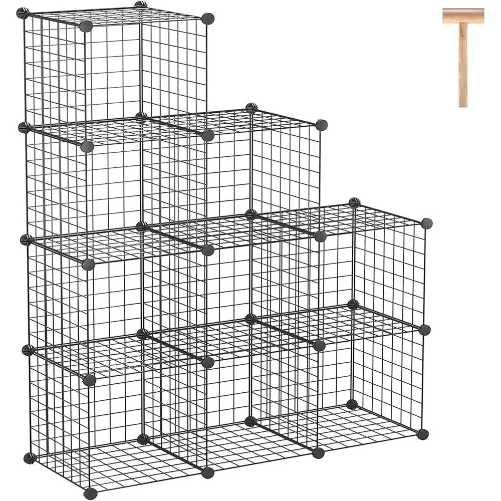9-Cube Organizer, Metal Grid Storage, Bookshelf, Closet Cabinet, Ideal for Home, Living Room, Office - 36.6L x 12.4W x 48.4H Bla
9-Cube Organizer, Metal Grid Storage, Bookshelf, Closet Cabinet, Ideal for Home, Living Room, Office - 36.6L x 12.4W x 48.4H Bla