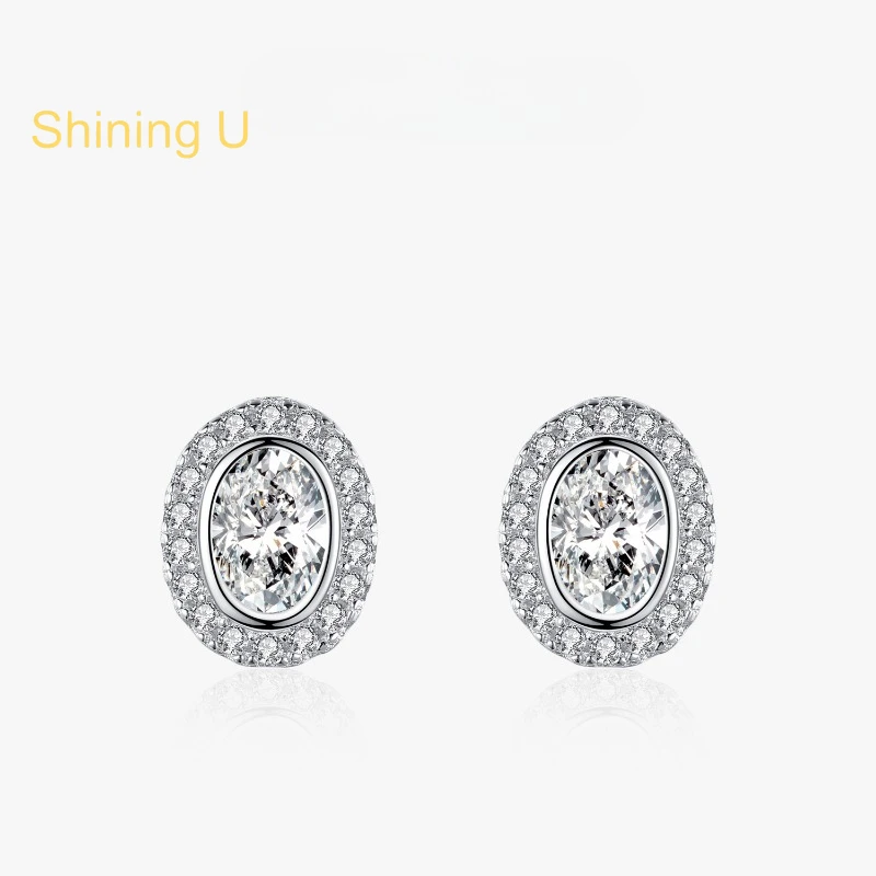 Shining U 925 Sterling Silver Oval Gems Stud Earrings for Women Fine Jewelry Anniversary Spring
Shining U 925 Sterling Silver Oval Gems Stud Earrings for Women Fine Jewelry Anniversary Spring