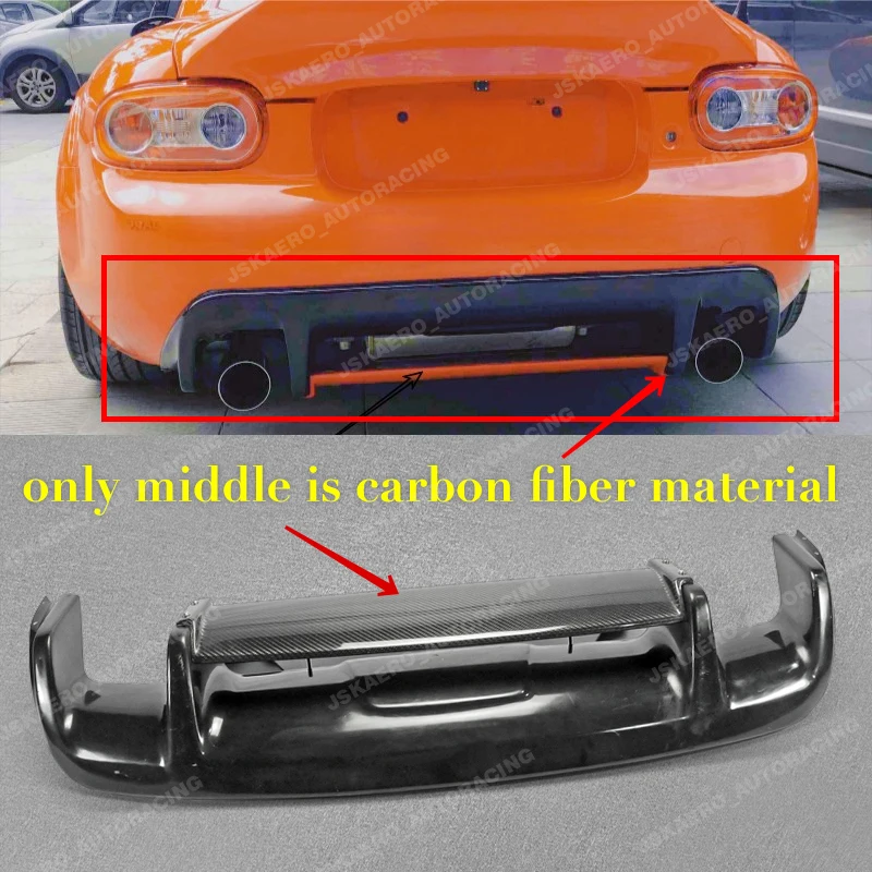 For Mazda MX5 NC NCEC Roadster Miata Rear bumper Diffuser Carbon + Frp Unpainted car BodyKits
For Mazda MX5 NC NCEC Roadster Miata Rear bumper Diffuser Carbon + Frp Unpainted car BodyKits