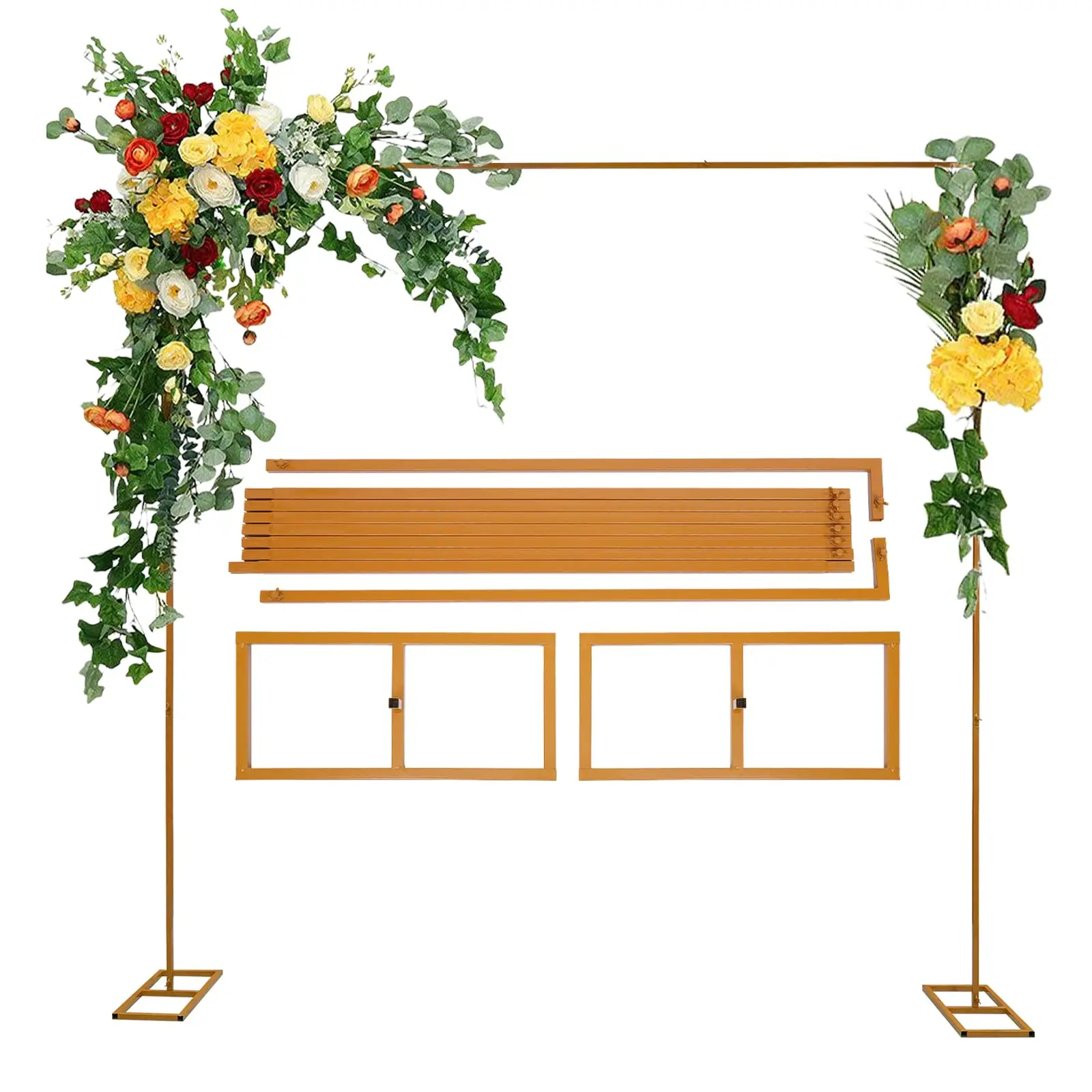 Thanksgiving day Gift 10 X 10 Feet Wedding Arches for Ceremony, Arch Decorations with Bases, Easy Assembly Square Garden Trellis
Thanksgiving day Gift 10 X 10 Feet Wedding Arches for Ceremony, Arch Decorations with Bases, Easy Assembly Square Garden Trellis