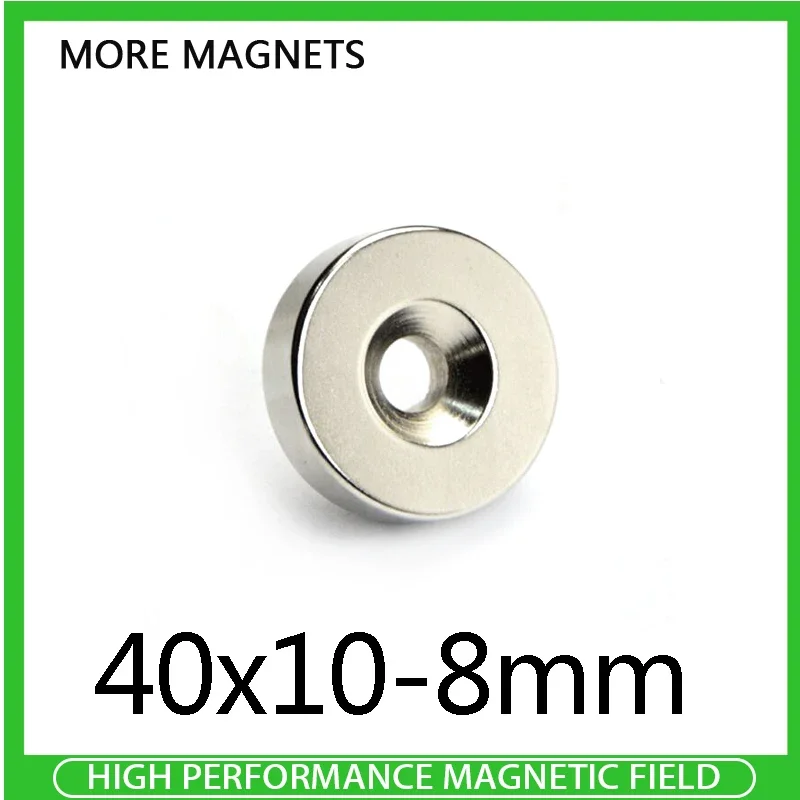 1/2/5PCS 40x10-8mm Countersunk Cylinder Rare Earth Magnet 40*10 Hole 8mm Round Search Magnet Strong N35
1/2/5PCS 40x10-8mm Countersunk Cylinder Rare Earth Magnet 40*10 Hole 8mm Round Search Magnet Strong N35