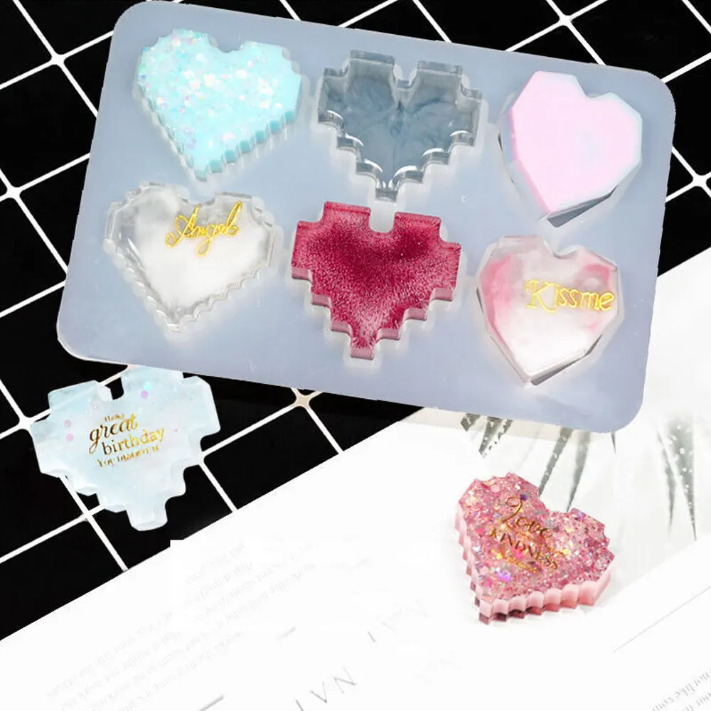 1Pc Heart Love Silicone Jewelry Pendant Making Mold Resin Casting Mould Craft Tool Candle Molds for Candle Making Silicone Mold
1Pc Heart Love Silicone Jewelry Pendant Making Mold Resin Casting Mould Craft Tool Candle Molds for Candle Making Silicone Mold