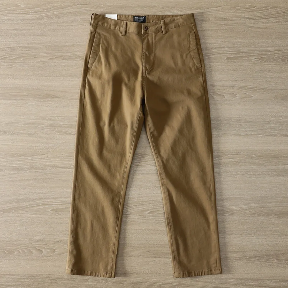 Men's micro-elastic fitting small straight-leg casual trousers in autumn and winter thick and versatile slightly loose trousers
Men's micro-elastic fitting small straight-leg casual trousers in autumn and winter thick and versatile slightly loose trousers