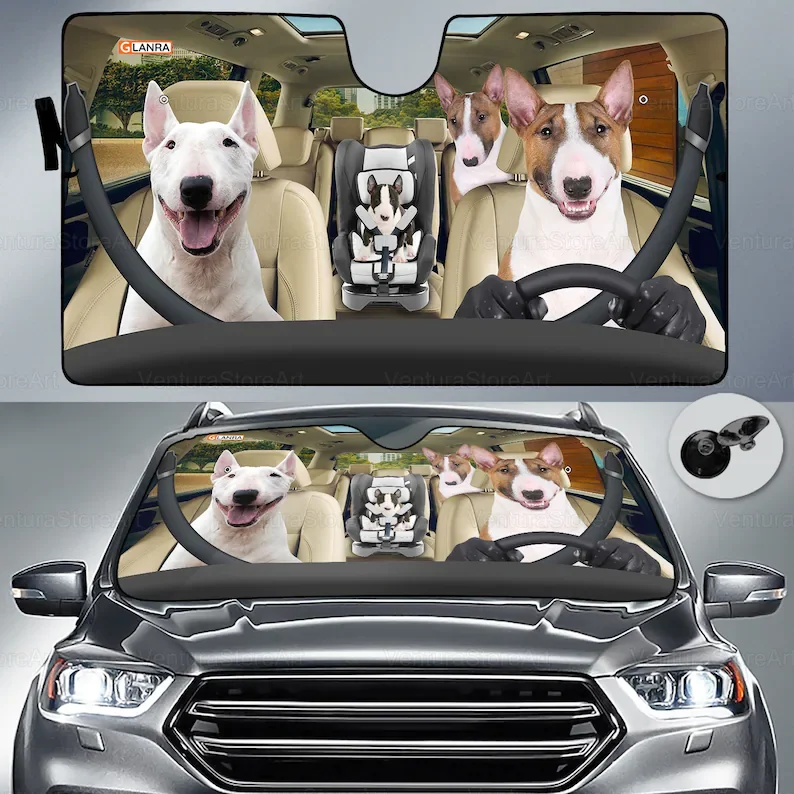 Bull Terrier Family Car Sun Shade, Windshield Sun Shade, Bull Terrier Gifts, Car Auto Sun Shade, Cute Car Accessories PHT292206F
Bull Terrier Family Car Sun Shade, Windshield Sun Shade, Bull Terrier Gifts, Car Auto Sun Shade, Cute Car Accessories PHT292206F